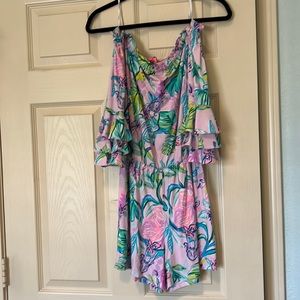 Lilly Pulitzer Off the Shoulder Romper Size S